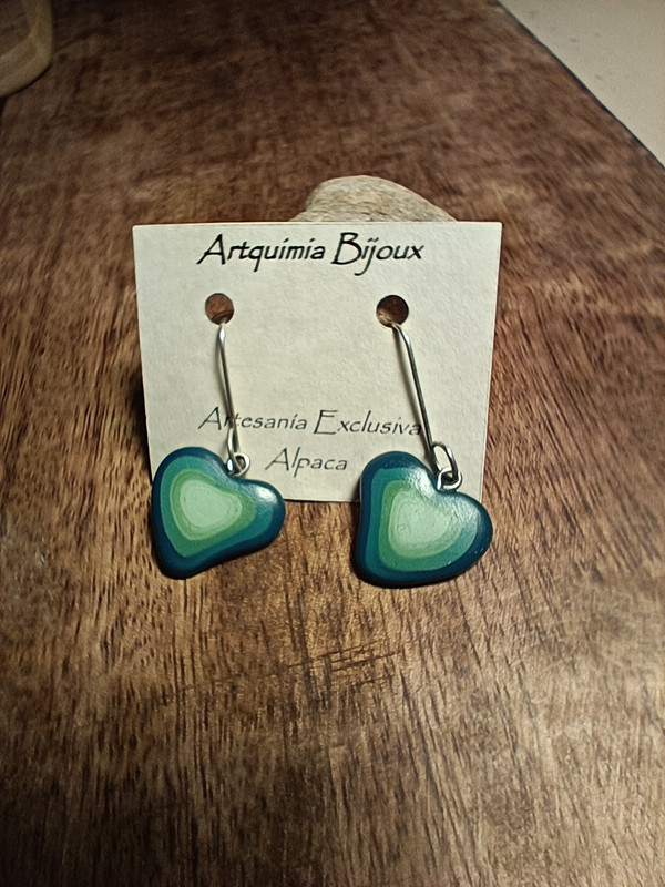 Pendientes Artesanales de Corazón